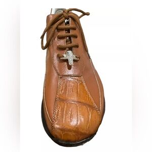 Mauri Napa Cognac Color Size 43 /10 Us Made In Italy